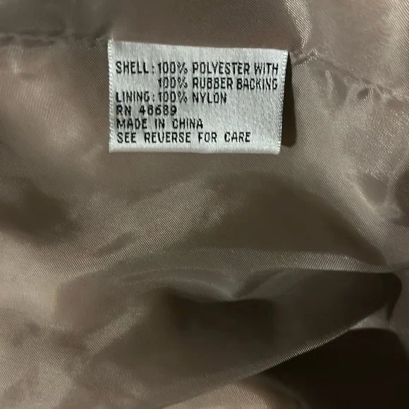 Women's Tan Rain Coat - Picture 4 of 8